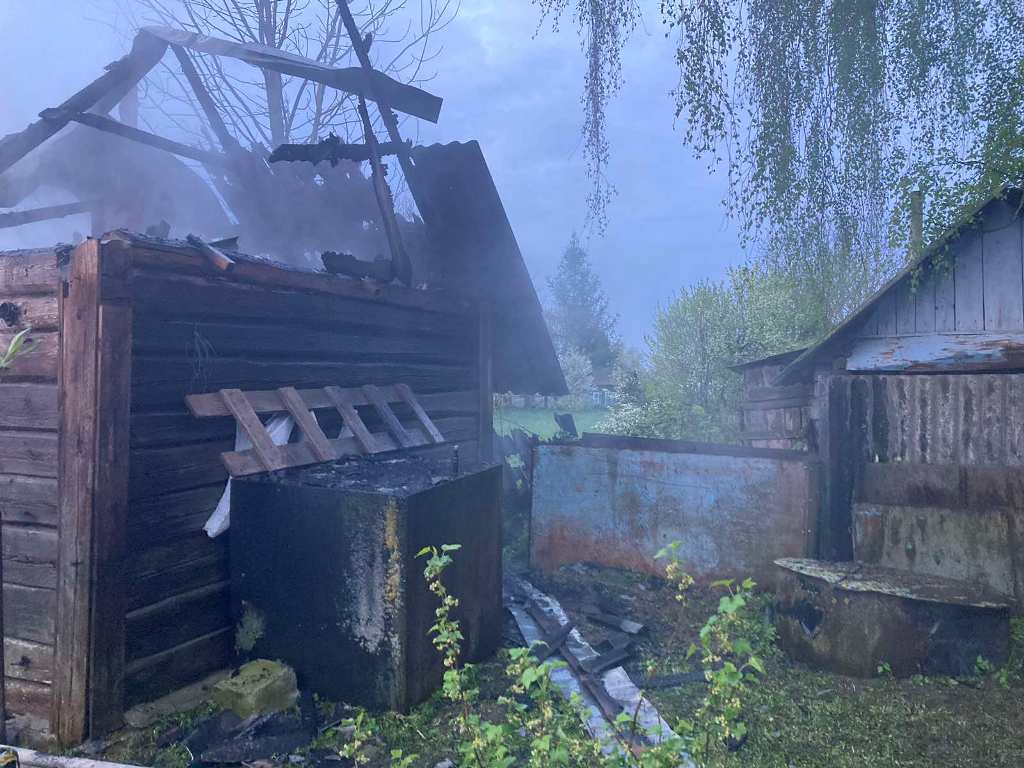 Пожар деревянной бани (Борисовский район)